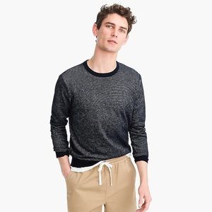 NWT J. Crew Cotton cashmere pique Crewneck sweater